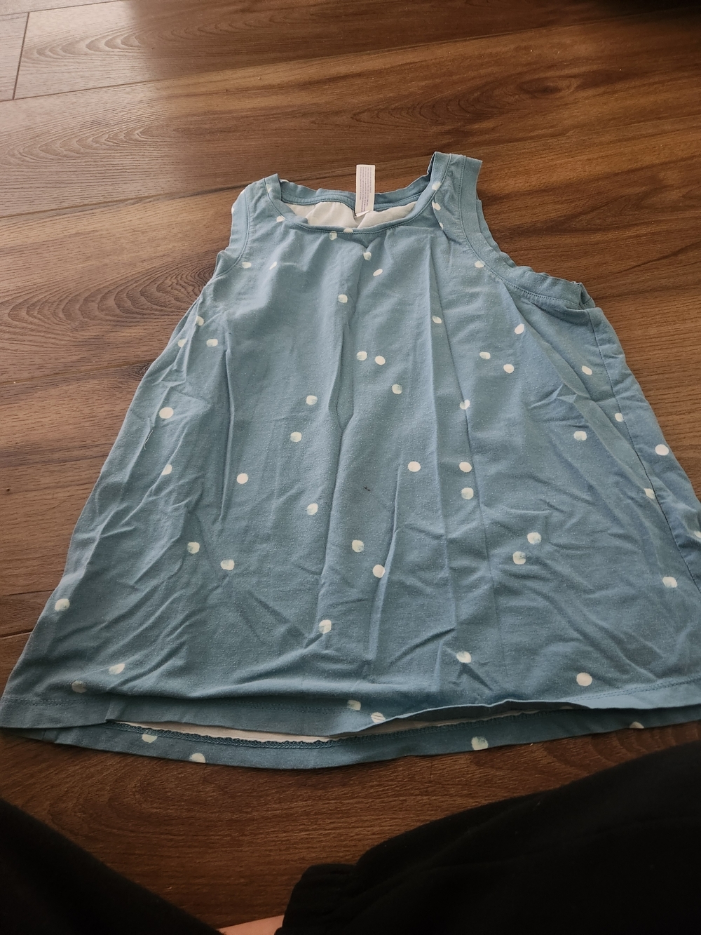 Blue Polka Dot Sleeveless Top And Pink Bundle